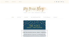 Desktop Screenshot of mypixieblog.com